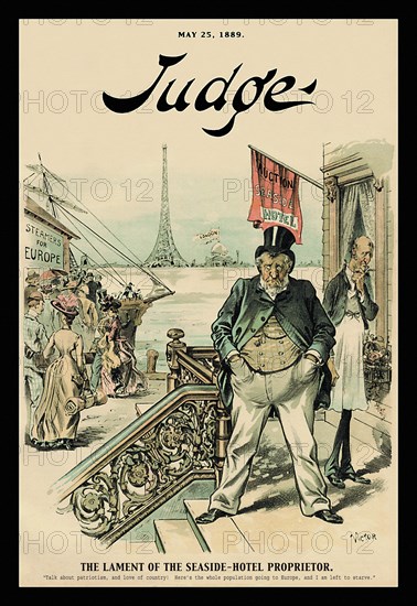 Judge Magazine: The Lament of the Seaside-Hotel Proprietor 1889