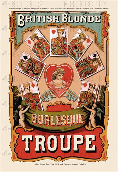 British Blonde Burlesque Troupe 1870