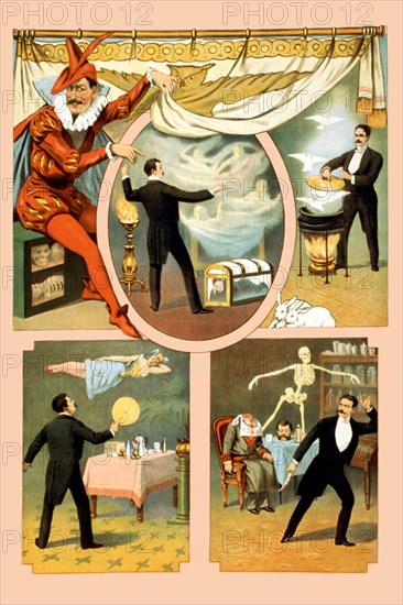 Zan Zig performing in four magic vignettes 1899