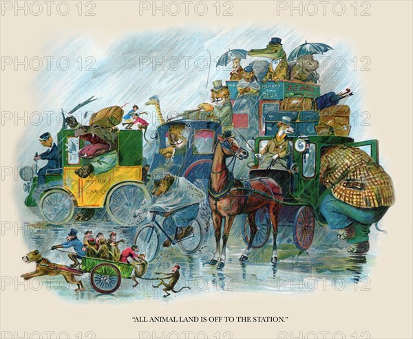 All Animal Land is off to the Station 1900