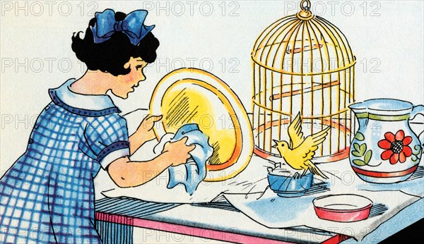 Cleaning the Birdcage 1938