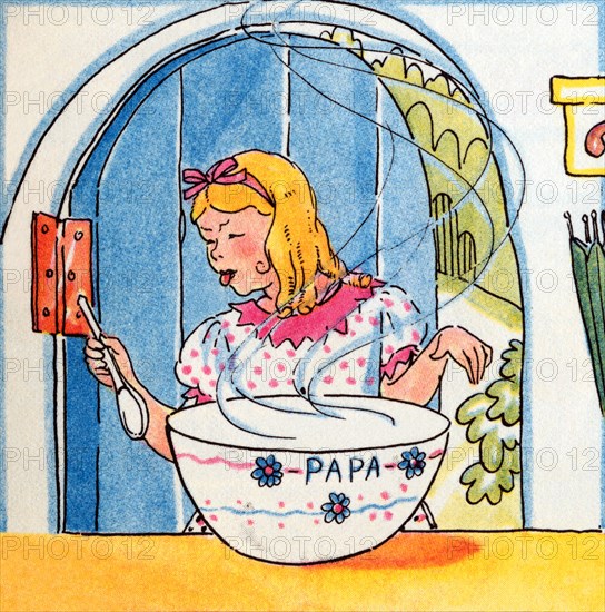 Goldilocks tries Papa Bear's Poridge 1938