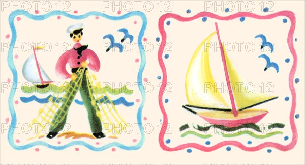 Sailor and Sailboat 1935