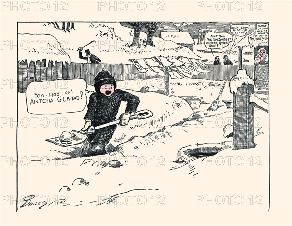 Shoveling a Path 1912