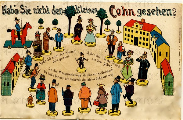 German Anti-Semitic Postcard 1930's