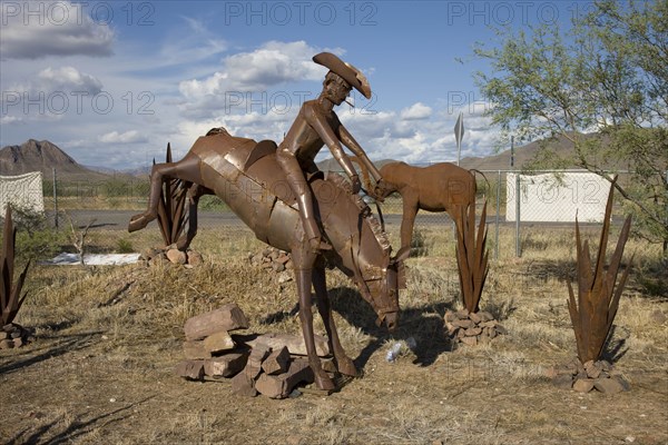 Iron Horses and cactus near Sedona, Arizona 2006