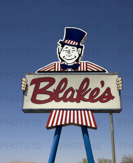 Blake's Lotaburger sign, New Mexico 2006