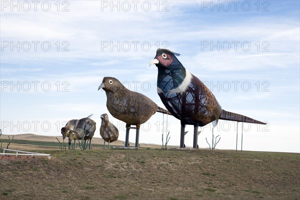 Pheasants on the Prairie, Enchanted Highway, Regent, North Dakota 2006