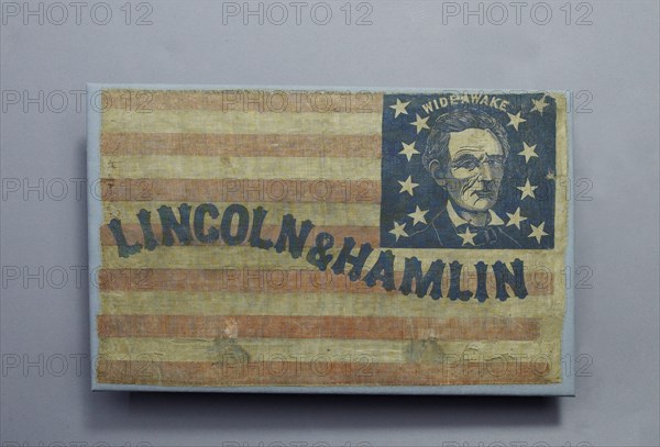 Political Advertisement for the Lincoln-Hamlin ticket 1861