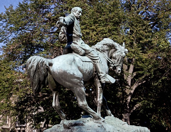 Statue of General Sheridan by sculptor Gutzon Borglum 2010