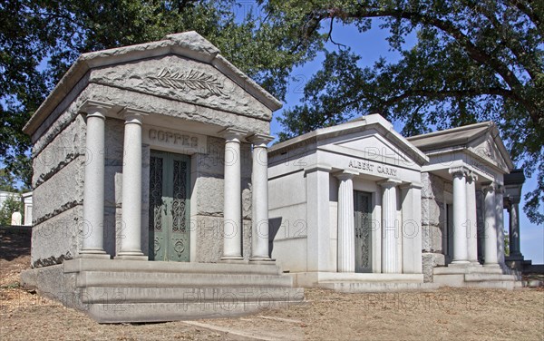 Greek marble mausoleums in Cemetery 2010