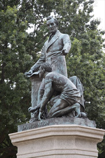 Emancipation Memorial honoring Abraham Lincoln. 2010