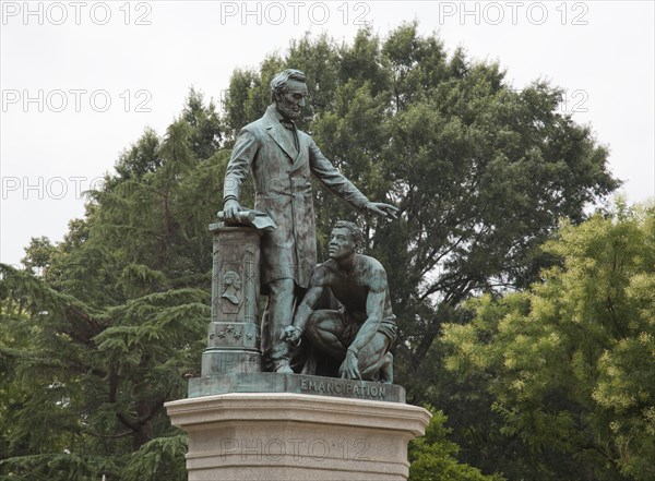 Emancipation Memorial honoring Abraham Lincoln. 2010