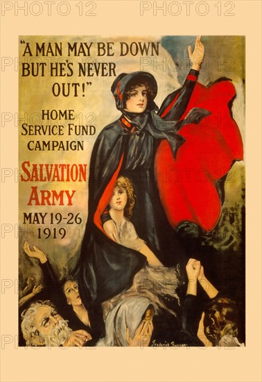 "A man may be down but he's never out!" 1919