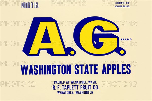 A.G. Brand Washington State Apples