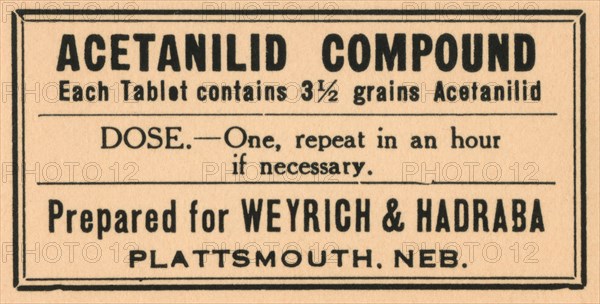 Acetanild Compound 1920