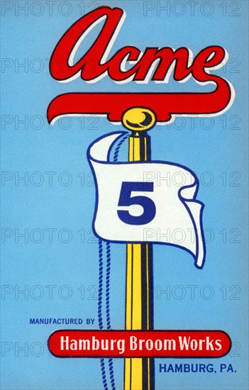 Acme 5 Broom Label