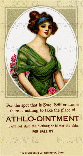 Athlo - Ointment for Croup, Cold or Sore Throat 1890