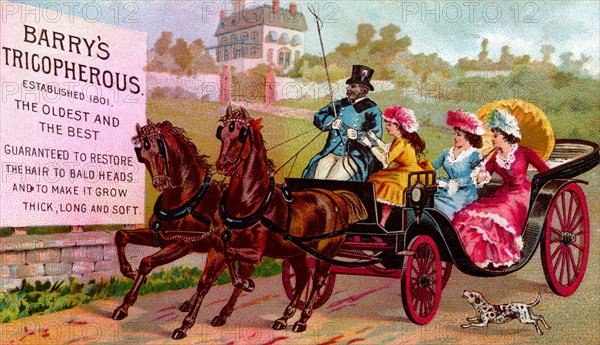 Barry's Tricopherous - Coach Ride 1890
