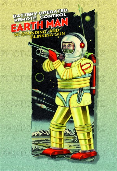 Battery Operated Earth Man 1950
