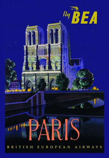 BE Paris and Notre Dame Cathedral 1953