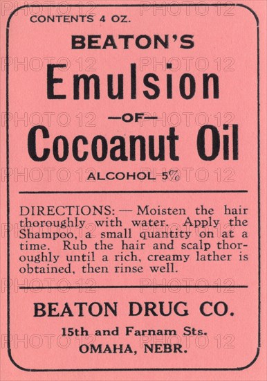 Beaton's Emulsion of Cocoanut Oil 1920