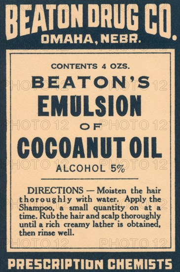 Beaton's Emulsion of Cocoanut Oil 1920