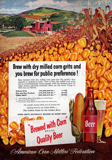 Brewed With Corn Means Quality Beer 1933