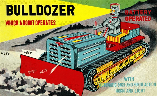 Bulldozer which a Robot Operates 1950