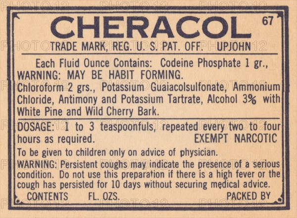 Cheracol 1920