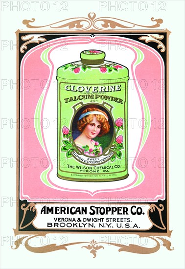 Cloverine Talcum Powder 1900