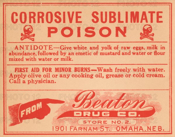 Corrosive Sublimate - Poison 1920