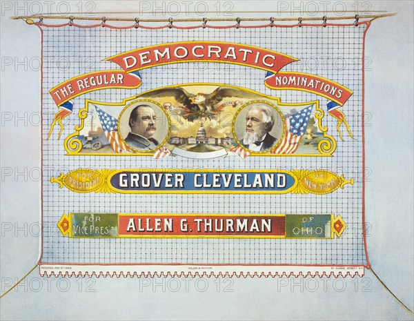 Democratic nominations For President, Grover Cleveland of New York. For Vice Pres't, Allen G. Thurman of Ohio. 1888