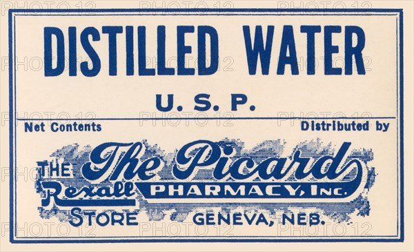 Distilled Water 1920