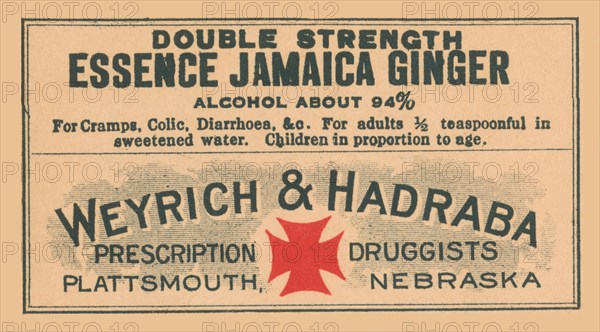 Double Strength Essence Jamaica Ginger 1920