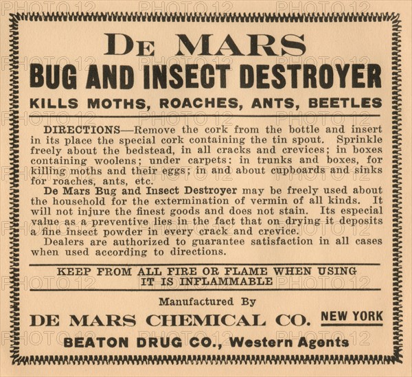 Dr. Mars Bug and Insect Destroyer 1920