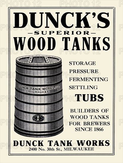 Dunck Tank Works 1933