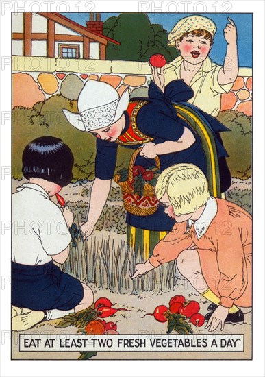 Eat at Least Two Fresh Vegetables a Day 1926