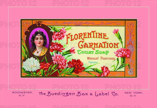 Florentine Carnation Toilet Soap 1900