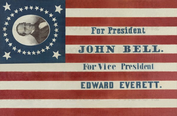 For President John Bell. For vice president Edward Everett 1860