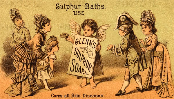Glenn's Sulphur Soap - Cures all Skin Diseases 1890