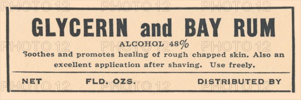 Glycerin and Bay Rum 1920