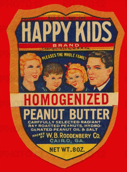 Happy Kids Homogenized Peanut Butter 1934