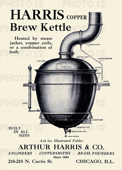 Harris Copper Brew Kettle 1933