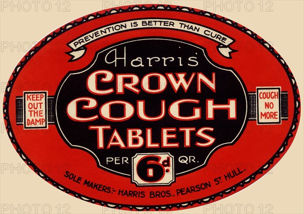 Harris' Crown Cough Tablets 1920