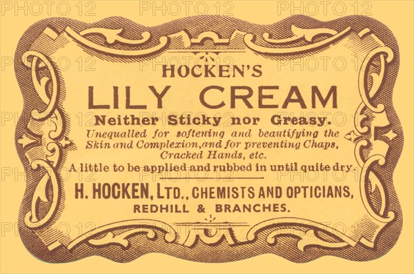 Hocken's Lily Cream