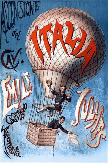 Italian Balloon Poster 1890