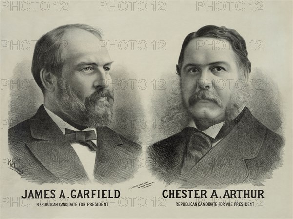 James A. Garfield Republican candidate for president - Chester A. Arthur Republican candidate for vice president  1880