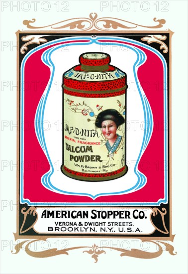 Jap-O-Nita Talcum Powder 1900