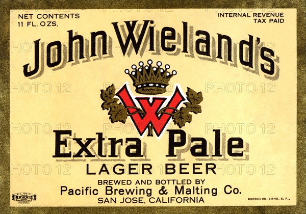 John Wieland's Extra Pale Lager Beer